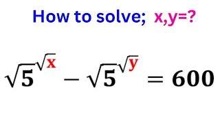 Olympiad Algebra Math | Exponential Math Simplification | Find the Value of "X" and "Y"