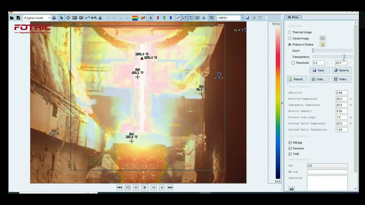 Picture-in-picture feature on FOTRIC`s software AnalyzIR - YouTube