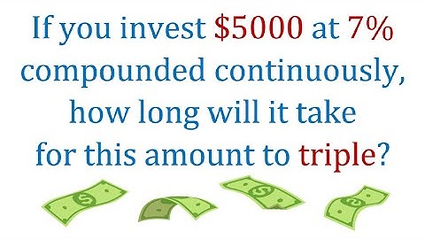 Compound Interest - How Long for the Amount to Triple?