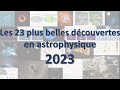 Les 23 plus belles dcouvertes de 2023 en astrophysique