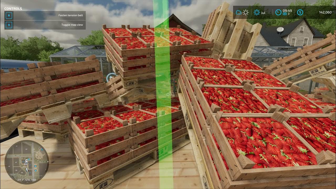 Farming Simulator 22 Hauling Strawberries To Sell Them YouTube