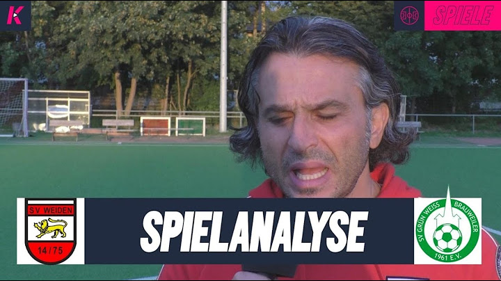 Die Spielanalyse | SV Weiden U17 - GW Brauweiler U17 (U17-Bezirksliga)