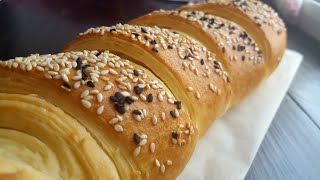 РЕЦЕПТ слоеного БАГЕТА🌿готовится ПРОСТО, а выглядит ШИКАРНО🌿French baguette РЕЦЕПТ слоеного БАГЕТА🌿готовится ПРОСТО, а выглядит ШИКАРНО🌿French baguette