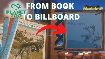 Planet Zoo | How I turned a vintage book collection into custom billboards!