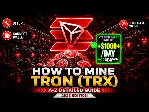 How to Mine Tron (TRX) on Phone FREE + $100/day (2026 Cloud Mining)