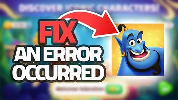 How To Fix Disney Solitaire Game App An Error Occurred | Step By Step