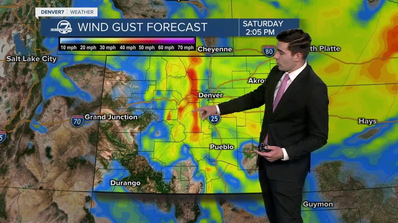 Sunny, cool and breezy start to the weekend around Colorado! - YouTube