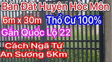 Bán nền đất Biệt Thự 6m x 26m thổ cư 100% xã Xuân Thới Đông Hóc Môn QL22