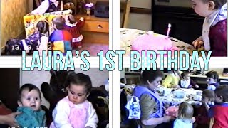 Laura's first birthday 13th March 1992