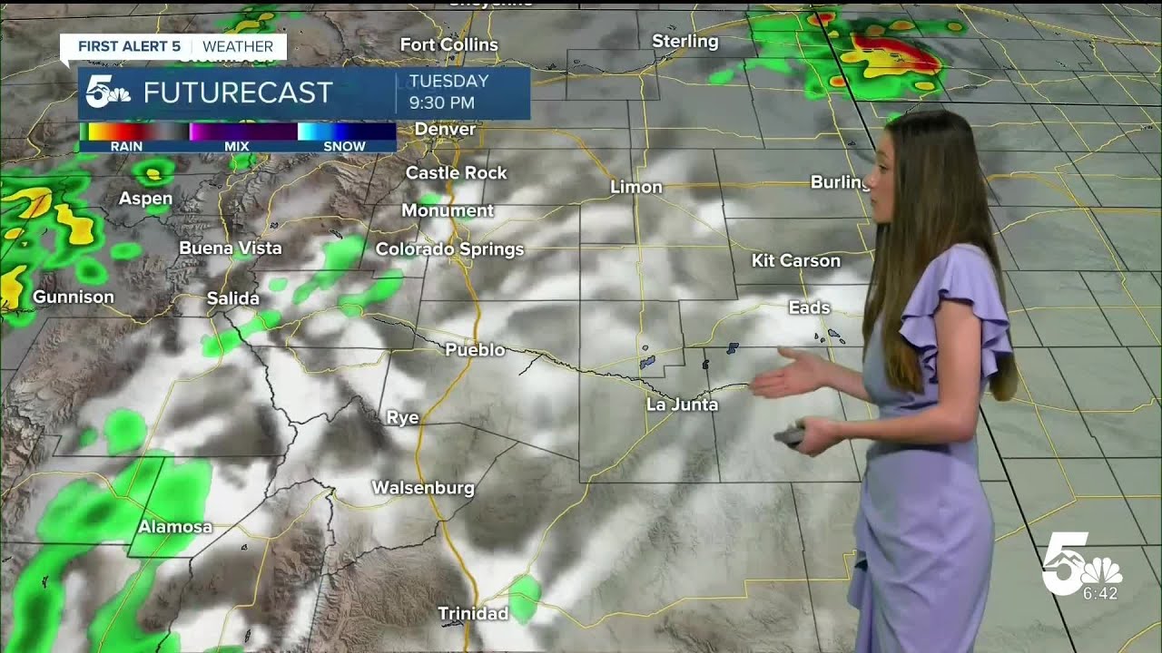 Scattered storms tomorrow before drier conditions on Thursday - YouTube