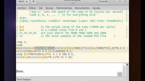 Rampcode 0.1.3 demo/tutorial