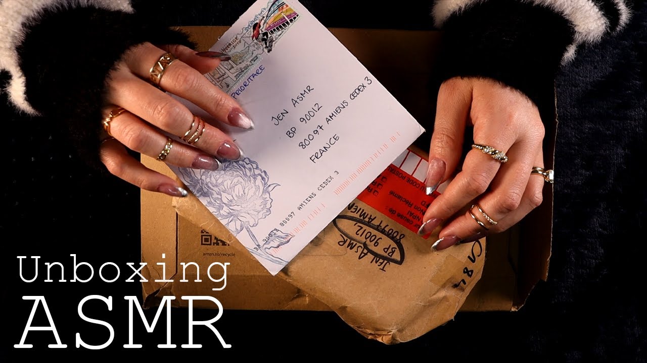ASMR ✨💜 Subscriber Mail 🥰✉️📦 (🎧 soft spoken, crinkles, tapping, tracing)