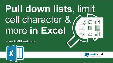 Drop down list, limit what can be put in a cell, provide useful input/ error messages in Excel 2003