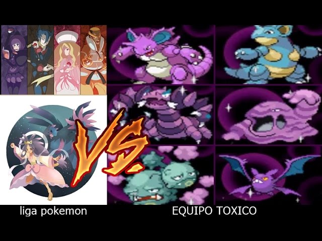 equipo de tipo SINIESTRO vs LIGA POKEMON - #pokemon negro 2 