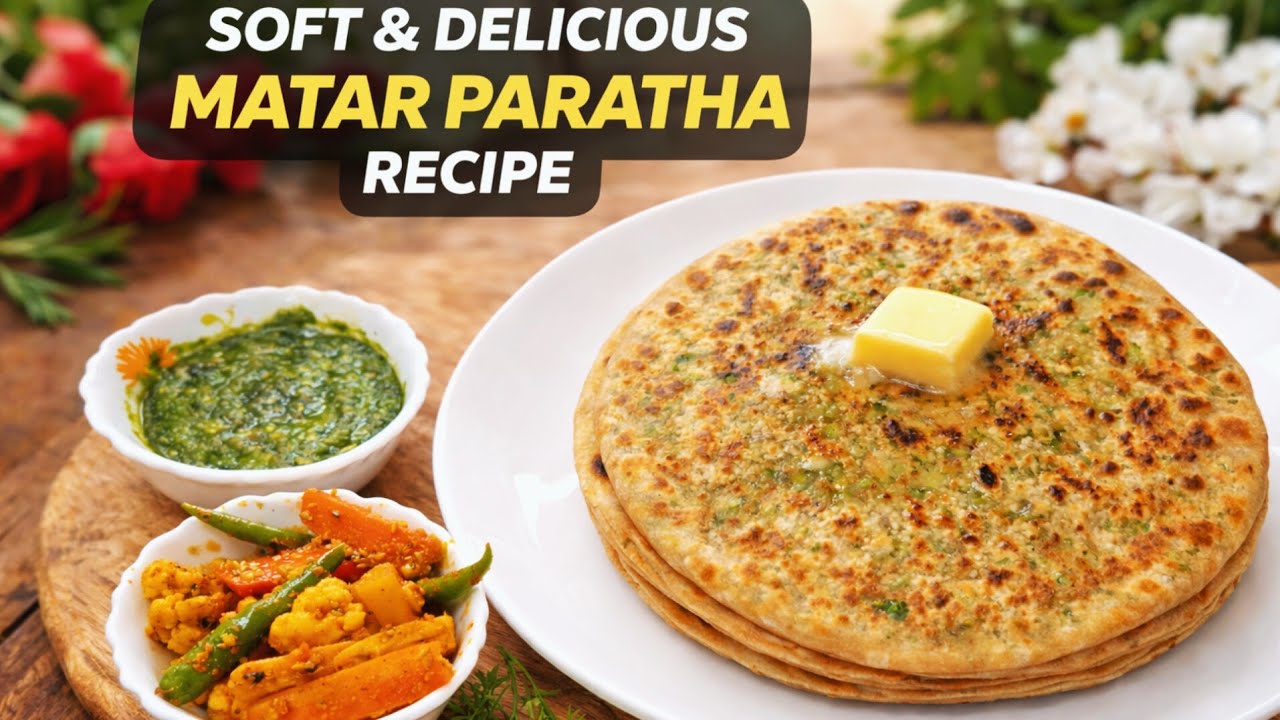 Matar Paratha Banane Ka Aasan Tarika | Step by Step Recipe