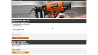 How to Register for the RIDGID Lifetime Service Agreement