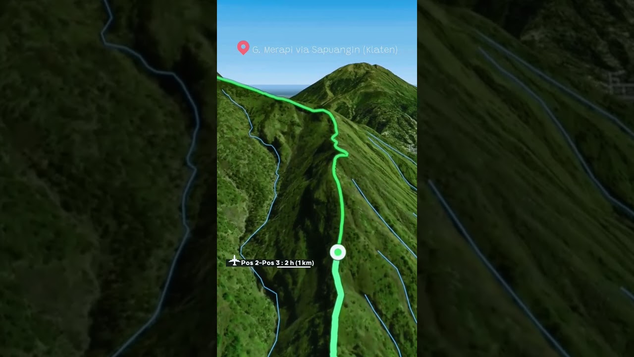 Тропа для восхождения на гору Мерапи через Сапуангин