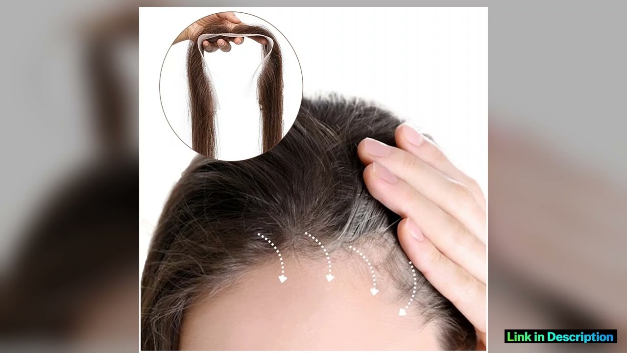 2X13Inch Lace No Clip Fish Line Invisible Hair Front Toupee Hairline 100 Human Hair Natural Hair Ha