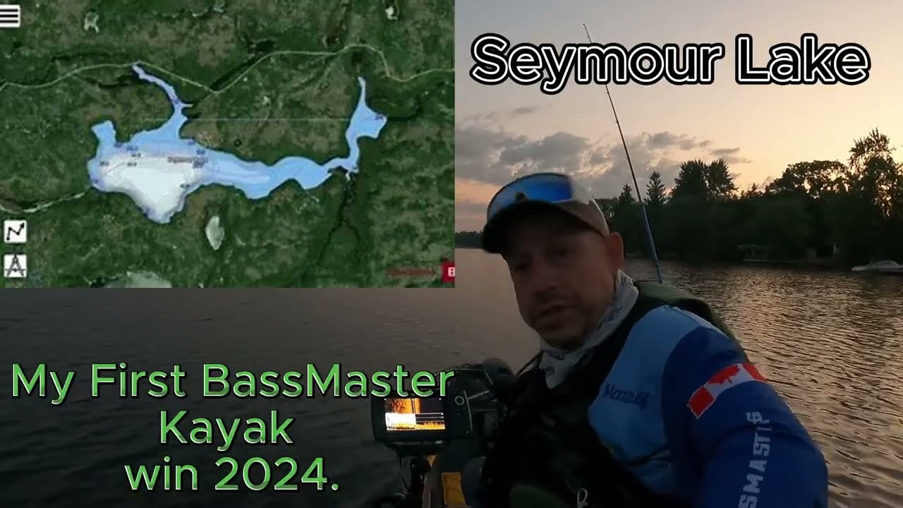 Bassmaster Kayak Tournament  Seymour Lake Ontario 1ft Place 2024