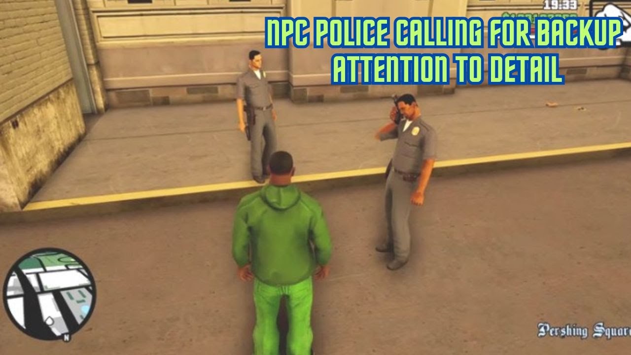 GTA San Andreas : Definitive Edition - NPC Police Calling For Backup ...
