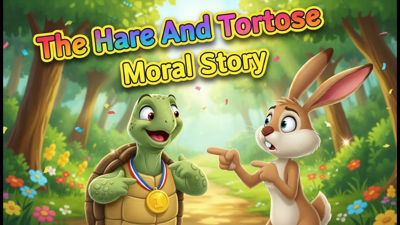The Hare and The Tortoise | Moral Story for Kids | Bedtime Story for ...