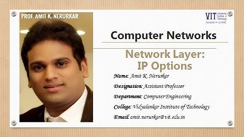 14. IP Options Concept Video by Prof. Amit K. Nerurkar (AKN)