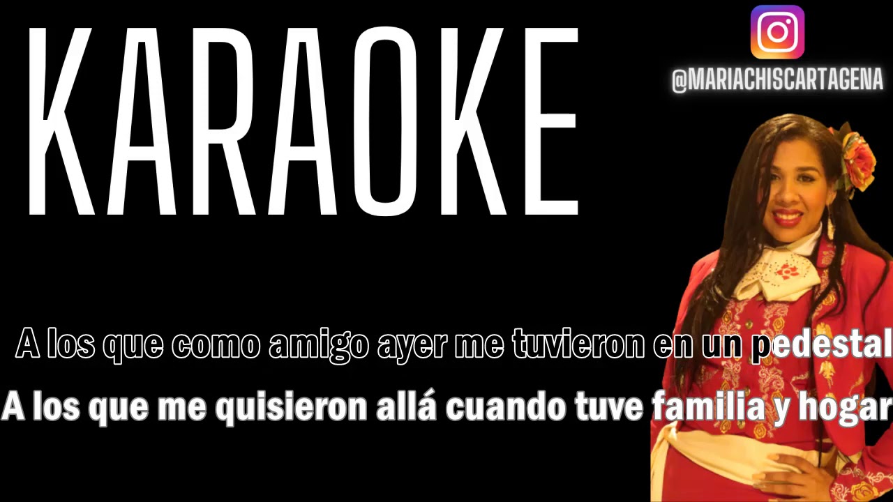 Vicente Fernández Que De Raro Tiene (Karaoke) YouTube