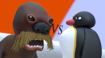Pingu Vs The Giant Walrus (The Battle For Family) (Animated Parody)