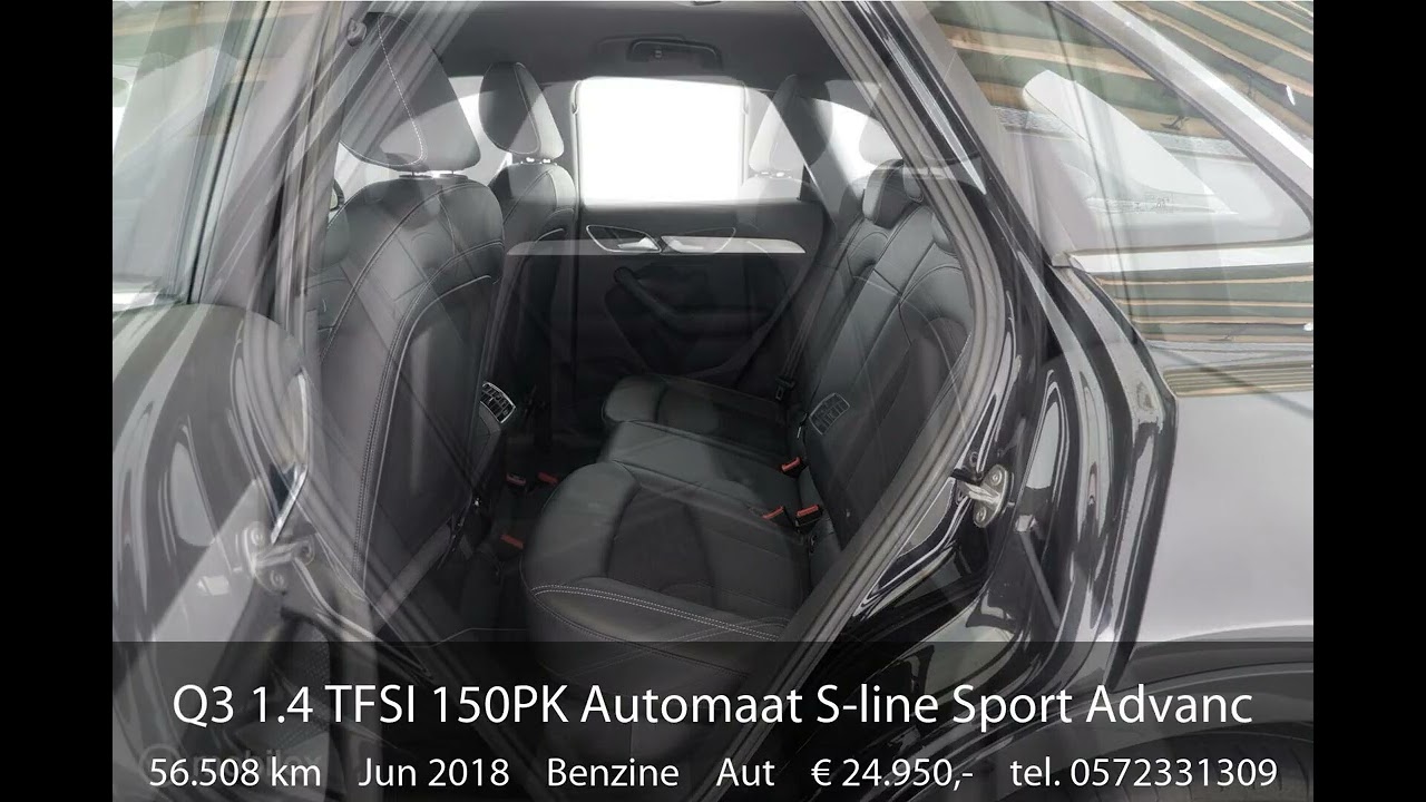 Audi Q3 1.4 TFSI 150PK Automaat S-line Sport Advance Sport trekhaak|stoelverw.|pdc|lmv18