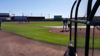 Cubs infield drills 2/25/16