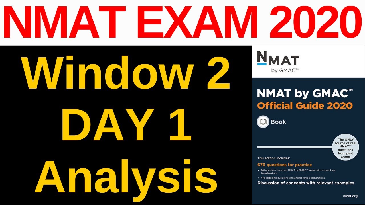 NMAT 2020 Exam Window 2 Day 1 Analysis [New Changes, Expected Cut-Off, New Pattern, Difficulty]