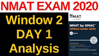 NMAT 2020 Exam Window 2 Day 1 Analysis [New Changes, Expected Cut-Off, New Pattern, Difficulty]