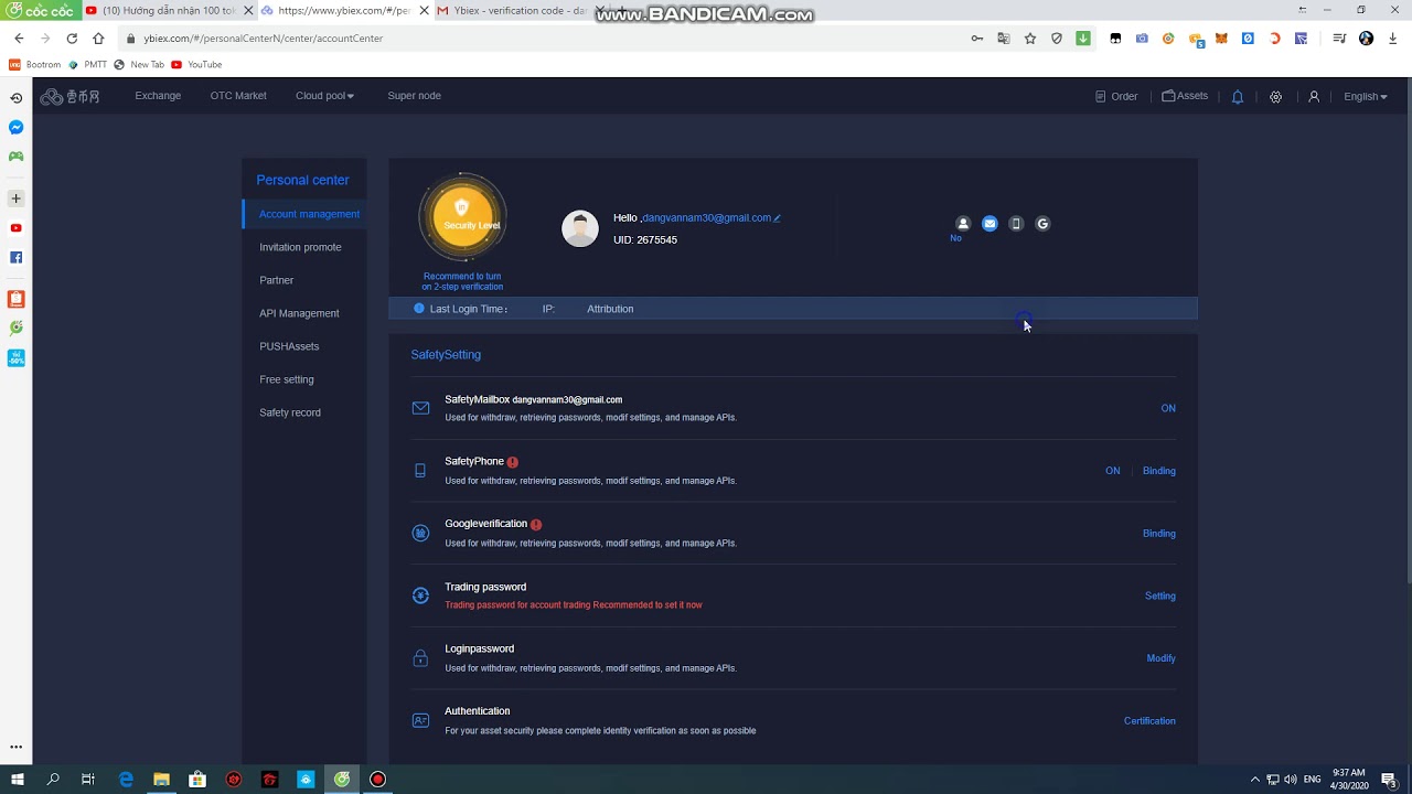 Hướng dẫn nhận 100 token HBX sàn Ybiex ref 2 tầng (100% ăn) - Guide get 100 token HBX