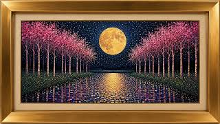 Moonlight Frame TV Art | Relaxing Piano & Guitar Music for Living Room | 5 Hours screenshot 1