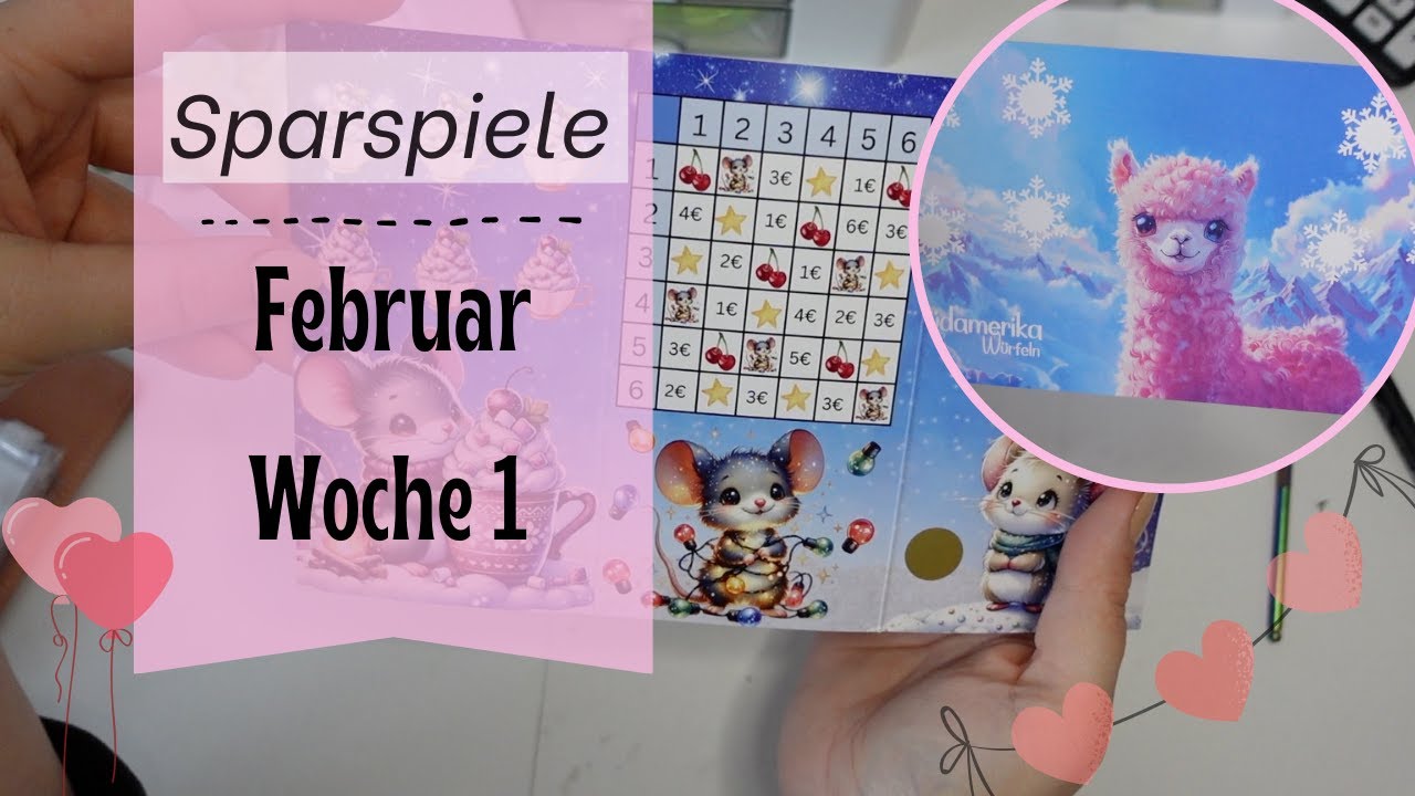 Sparspiele und Challenges im Februar | Woche 1 🩷