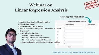 How to build Linear Regression Models using Python | Live demo | Live Webinar