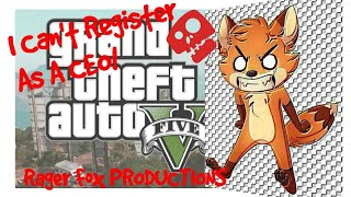 I can't register as a CEO Grand Theft Auto Online for PS4 I can't register as a CEO Grand Theft Auto Online for PS4