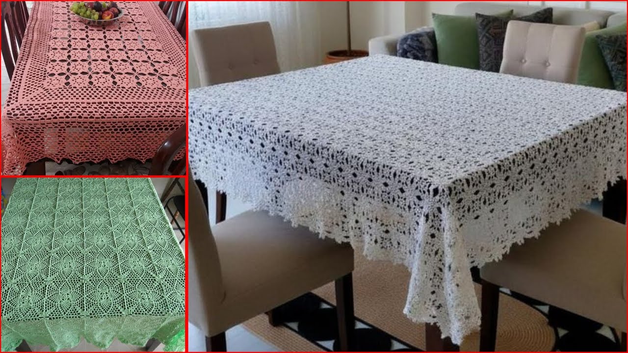 Более 100 красивых моделей скатертей, связанных из шерсти (делитесь идеями) #вязаниекрючком #вяза...