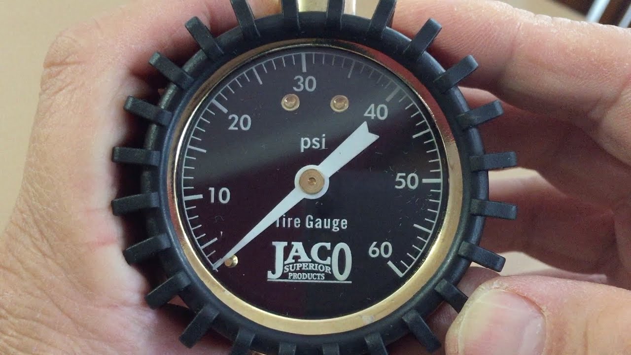 JACO ElitePro Tire Pressure Gauge 60 PSI YouTube