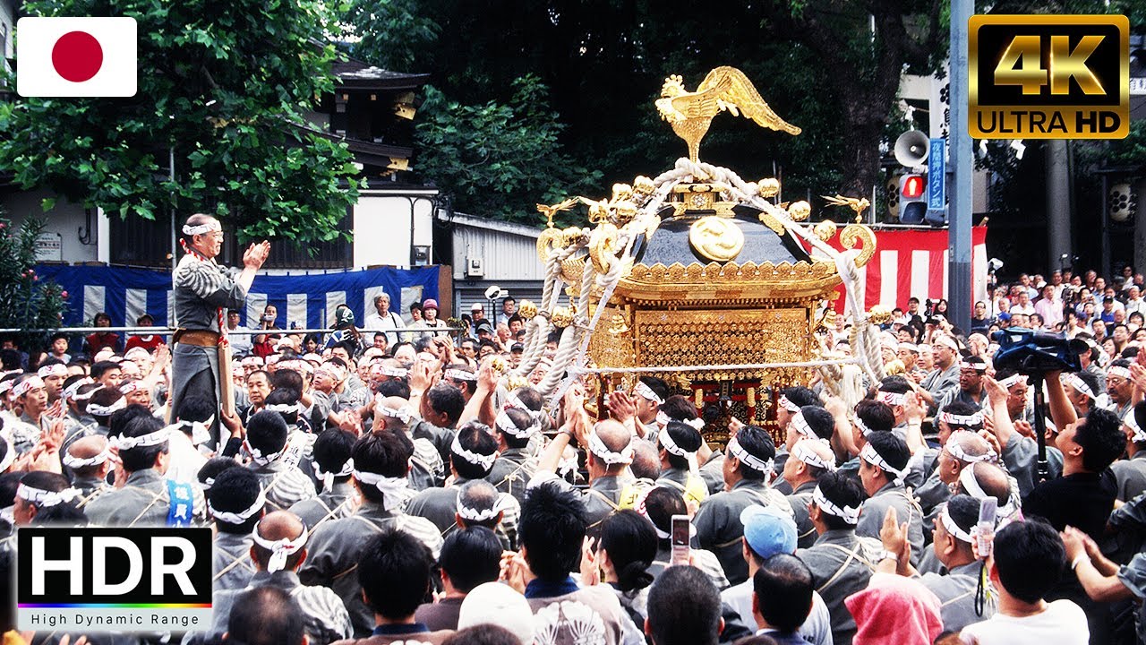 Torigoe Festival（鳥越祭り）Bustling & crowded-Japan 4K Walking Tour-Captions & Immersive Sound [4K HD]