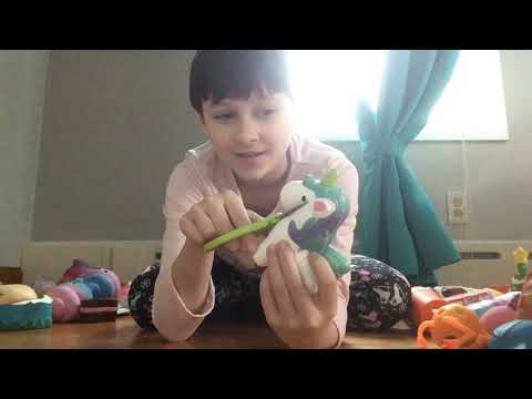squishy dares  cutting my unicorn Squishy