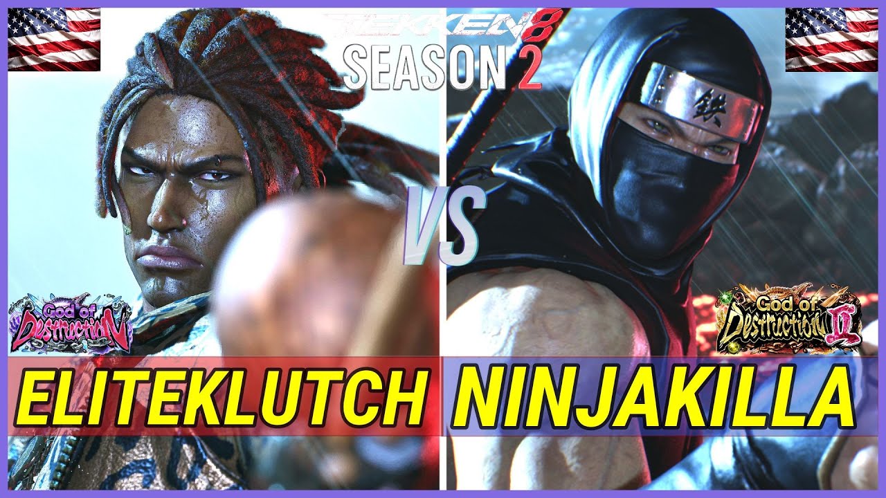 Tekken 8 (Ver.2.02) | NinjaKilla (Law) vs EliteKlutch (Eddy) Ranked Matches