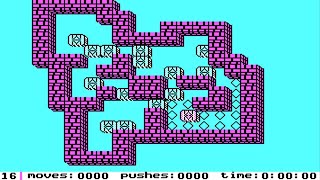 IBM PC - Sokoban Solution - Level 16
