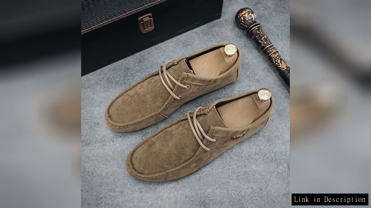 Men Casual Shoes Suede Work Shoes Male Slip On Comfortable Flats Sneakers Platform British Business