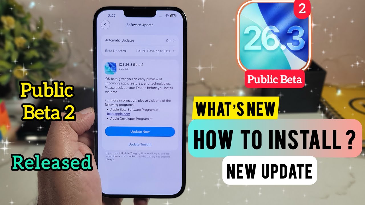 iOS 26.3 Public Beta 2 | How to Install iOS 26.3 Public Beta 2 Update On iPhone 12,13,14,15,16,17