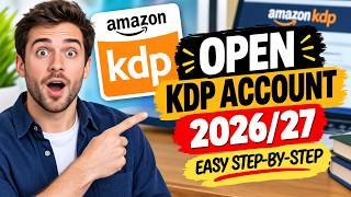 How to Open an Amazon KDP Account in 2026/2027 | Easy Step-by-Step Guide for Beginners