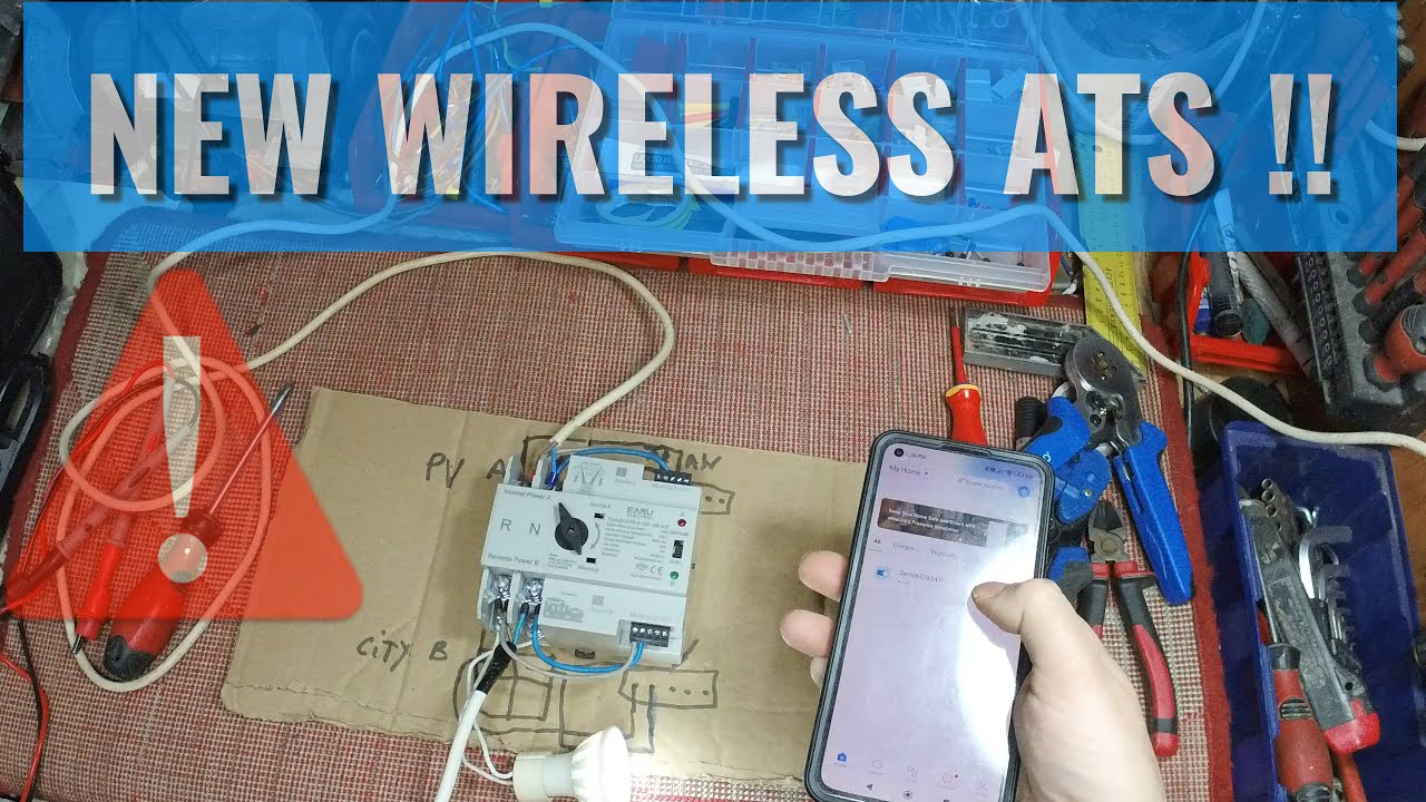 Схема подключения и тестирования нового дешевого Earu Wifi 125A ATS с aliexpress или temu Wireles...