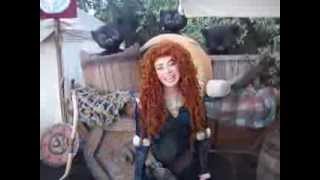 Princess Merida Greets Melanie From Disneyland