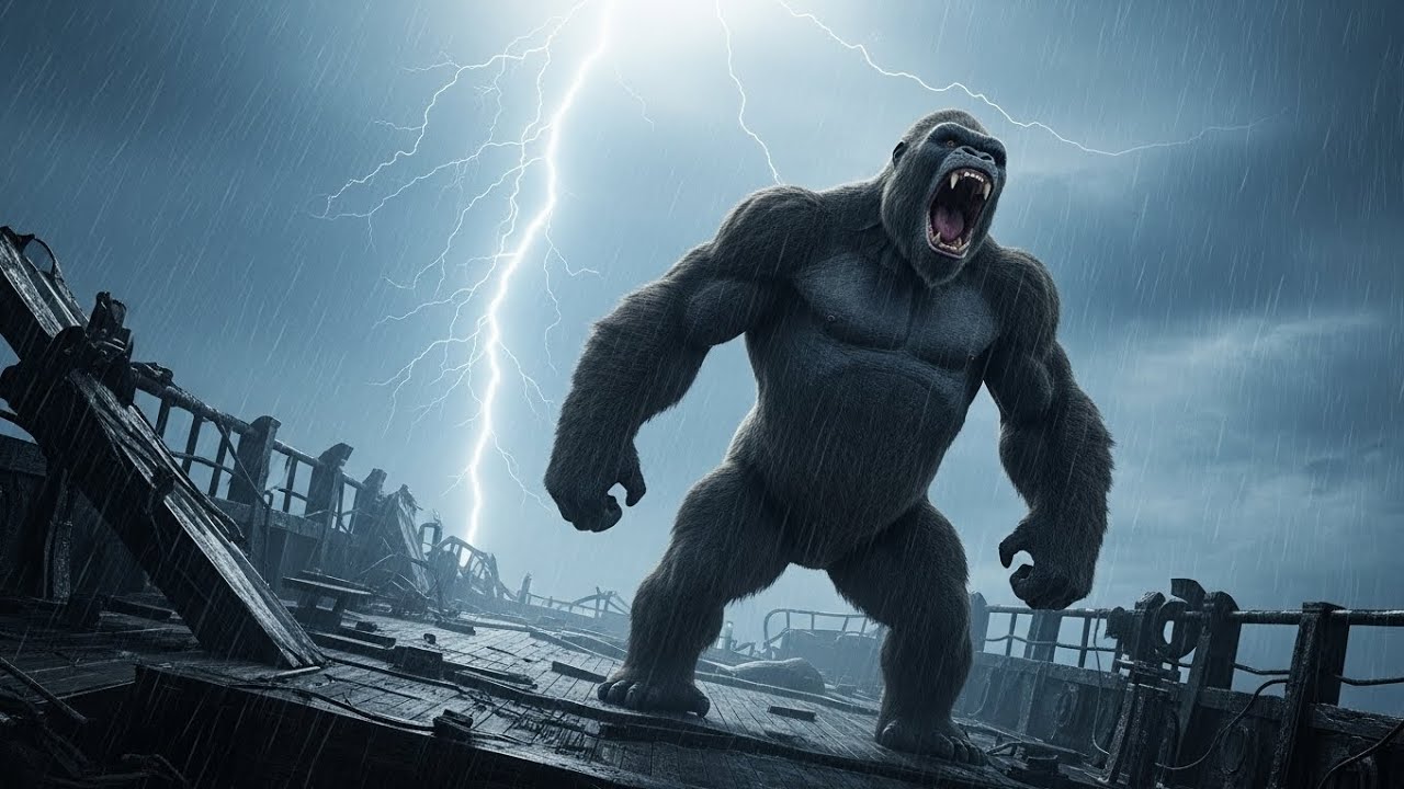 KING KONG vs GIANT ANACONDA 🐍🦍 | Samandar Ke Beech Khoonkhar Jung | Cars Hub