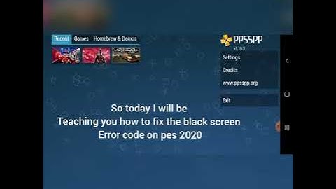 How to fix pes 2020 black screen problem